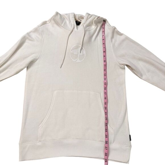 Arbor ~ Ivory pullover hoodie ~ longer length ~ Bamboo/Cotton blend ~ size M - Picture 6 of 11